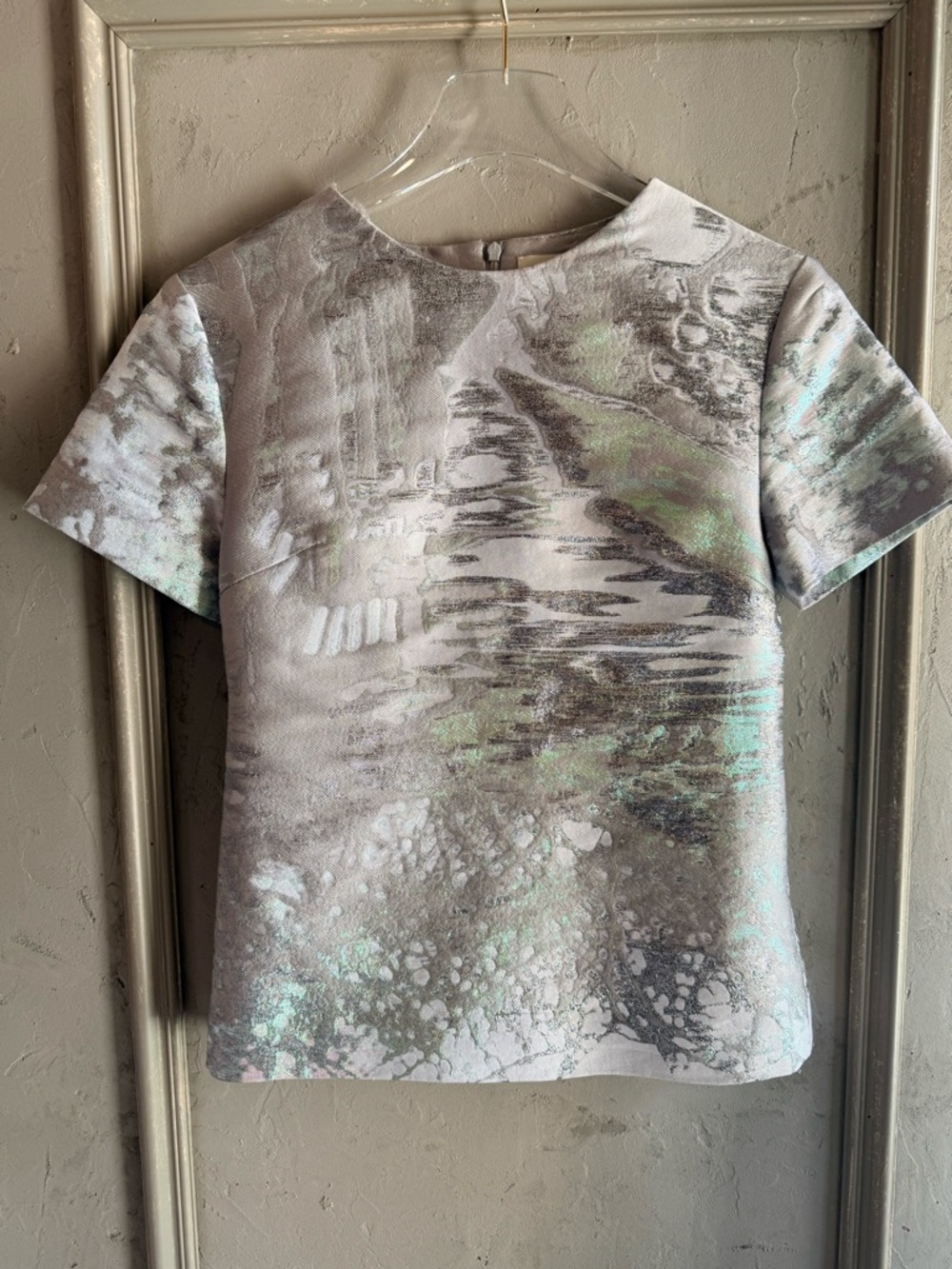 Mary KATRANTZOU silk iridescent Top